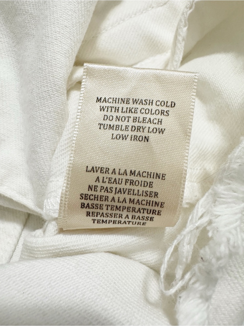 Blank NYC Frayed Hem White Denim Jean Jacket Small - Picture 7 of 12